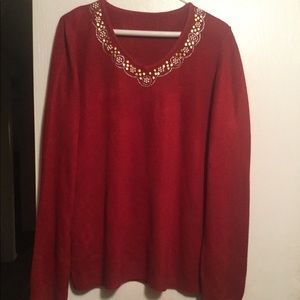 Large Burgundy Sweater